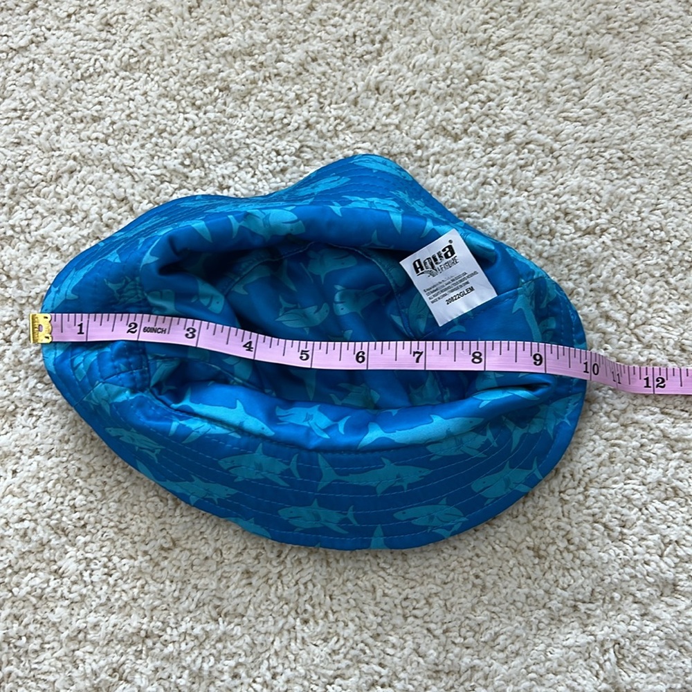 NWT Aqua Smart Sun Shark Bucket Hat - Picture 7 of 8